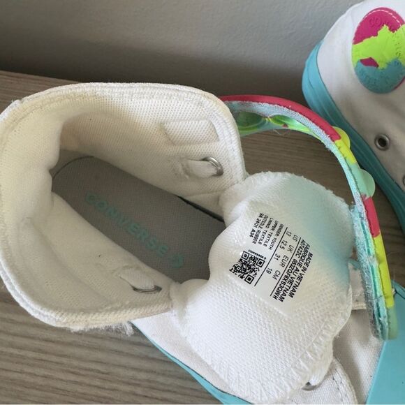 ⭕️ CONVERSE Sneakers Kids White US13 - Picture 8 of 8